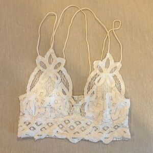 Free People Adella White Lace Bralette